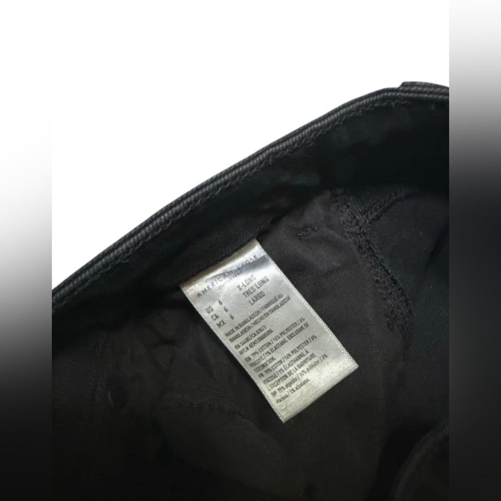 American Eagle Black Mom Jeans Size 6 Long - Picture 5 of 8